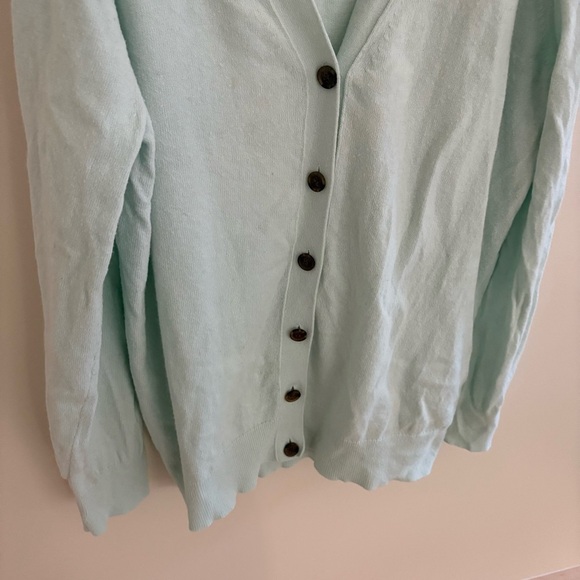 J. Crew Pale Blue Wool Blend Cardigan - Picture 3 of 11